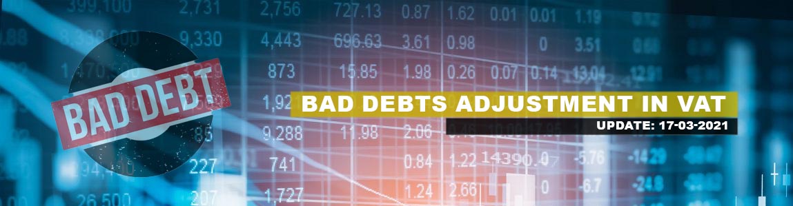 Bad Debts Adjustment in UAE VAT
